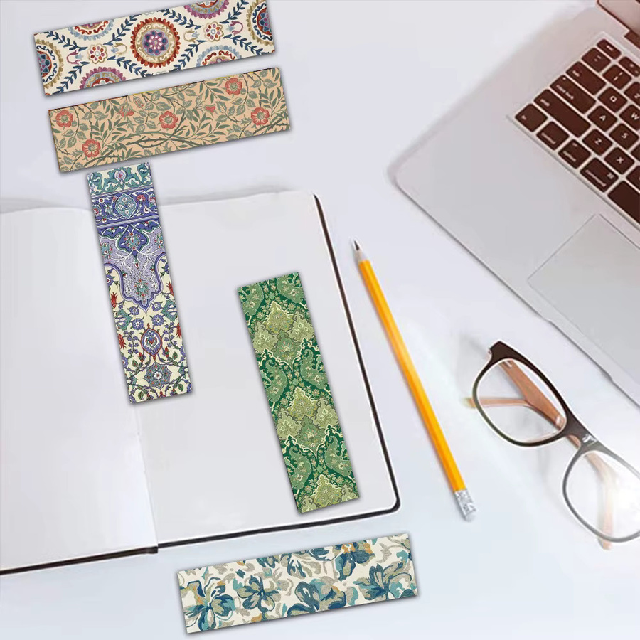 30 Stück Vintage-Lesezeichen mit klassischem Muster in Multicolour aus Papier für DIY-Projekte und Studenten - Bild 2