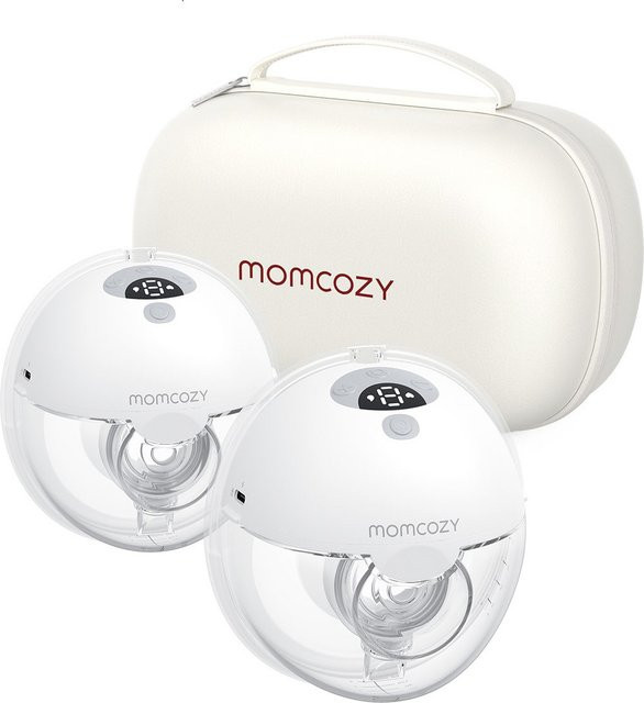 Momcozy M5 Smart Elektrische Milchpumpe, tragbare Doppel-Milchpumpe in Weiß - Bild 1