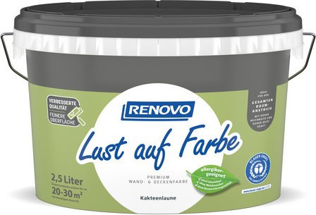 RENOVO Dispersionsfarbe Matt in Grün, 2,5 l - Bild 1