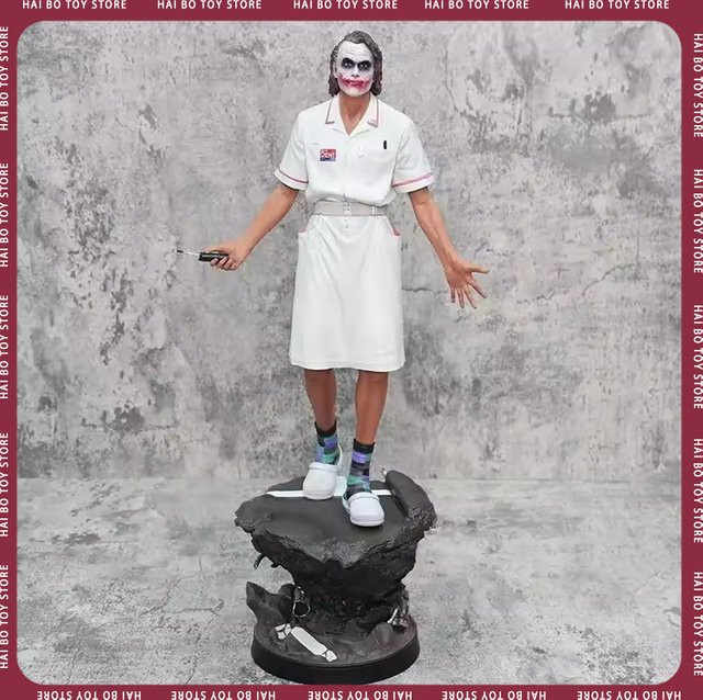 Hot Toys Joker Serie DC Heath Ledger Krankenschwester Uniform Figur, Handgemachtes Harz Ornament Modell, Höhe: 54 cm - Bild 1