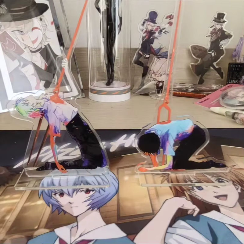 Bandai EVA Acryl-Standfigur Ikari Shinji und Nagisa Kaworu Anime Desktop-Ornament, mehrfarbig - Bild 3