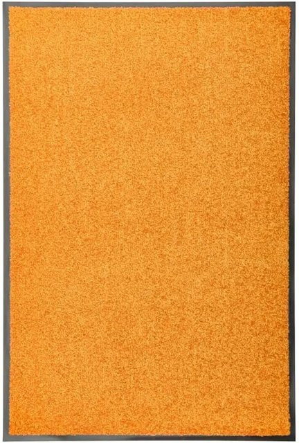 vidaXL Fußmatte Orange, wetterfest und rutschfest, B/T: 60 x 90 cm - Bild 1