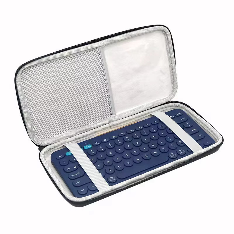 LAIMANEI EVA-Tastaturschutztasche in Schwarz für Apple Magic Keyboard und Logitech K380, wasserdicht und stoßfest - Bild 3