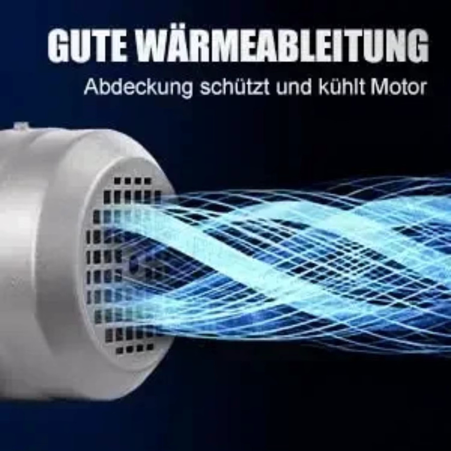Bymaocar Dreiphasiger Elektromotor 0,75 kW mit 1400 U/min, Energiesparender Spulenmotor aus reinem Kupfer in Silber mit Aluminiumgehäuse - Bild 3