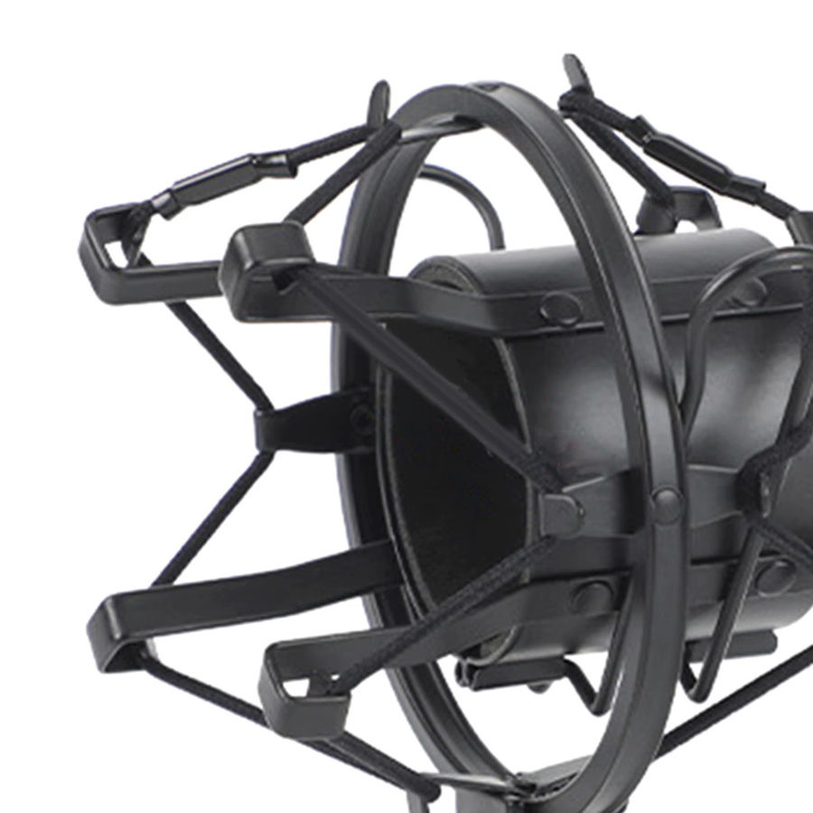 MagiDeal Universelle Mikrofon-Stoßdämpferhalterung aus Kunststoff mit Winkelsperre in Schwarz für Mikrofonständer und Sockel - Bild 4