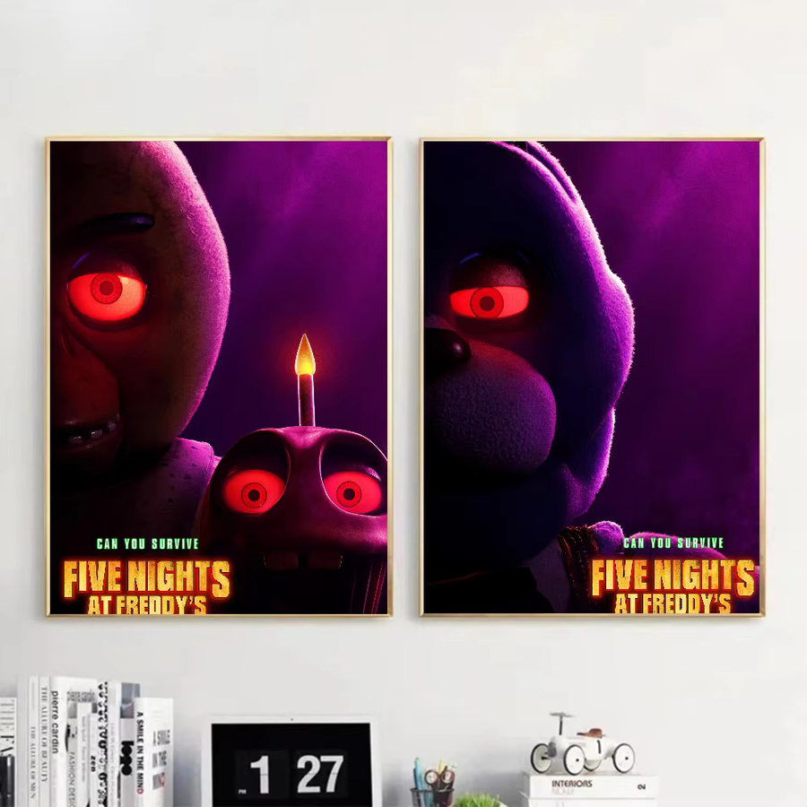 Kayou FNAF Film Poster Selbstklebender Wandaufkleber aus wasserfestem Papier in Multicolor - Bild 4