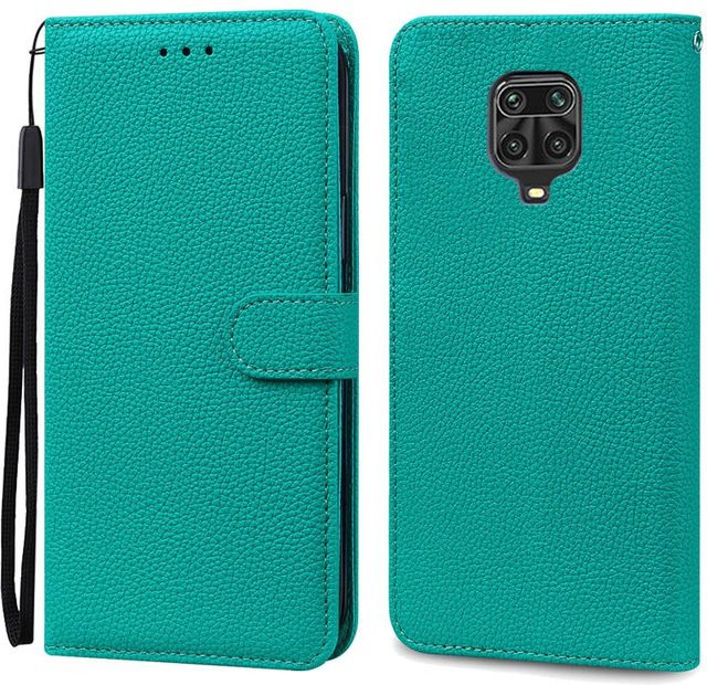 Xiaomi Silikon Brieftasche Hülle für Redmi Note 9 Pro und Redmi Note 9S in Cyanblau - Bild 1