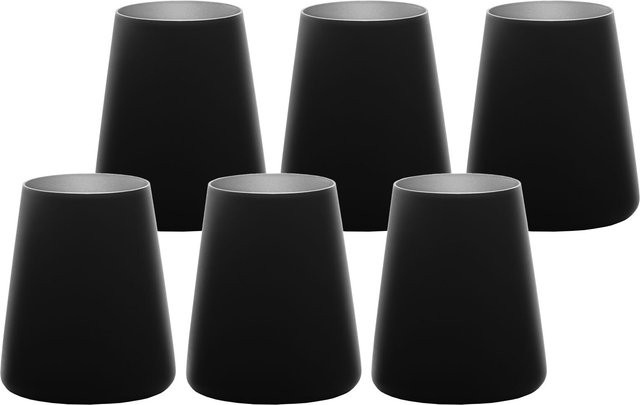 Stölzle Lausitz Tumbler Becher Power Schwarz 6er Set 380 ml - Bild 1