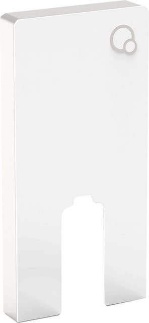 Glasdeals Sanitärmodul für Stand-WC mit Spülkasten und Betätigungsplatte in Weißglas - Bild 1