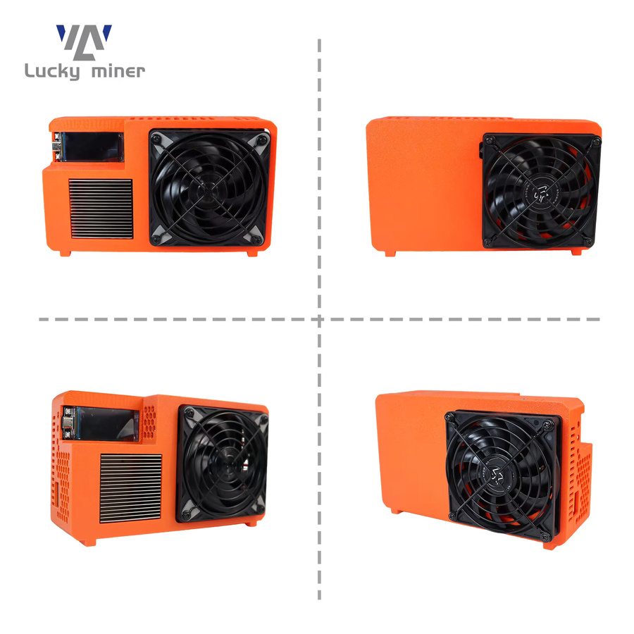 NerdQX Open-Source-Desktop-Bitcoin-Miner SHA-256 ASIC-Miner Krypto-Rig in Orange mit 8TH/s Leistung - Bild 4