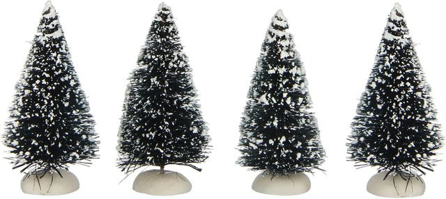 Luville Mini Tannenbaum für Weihnachten, Grün, 4 Stück, H x B x T: 7,5 x 2 x 7,5 cm - Bild 1
