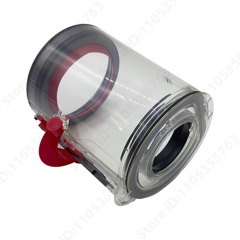 QIXIAO Staubbehälter für Dyson V10 SV12 kabellose Staubsauger, transparent, Durchmesser: 14,5 cm - Bild 3