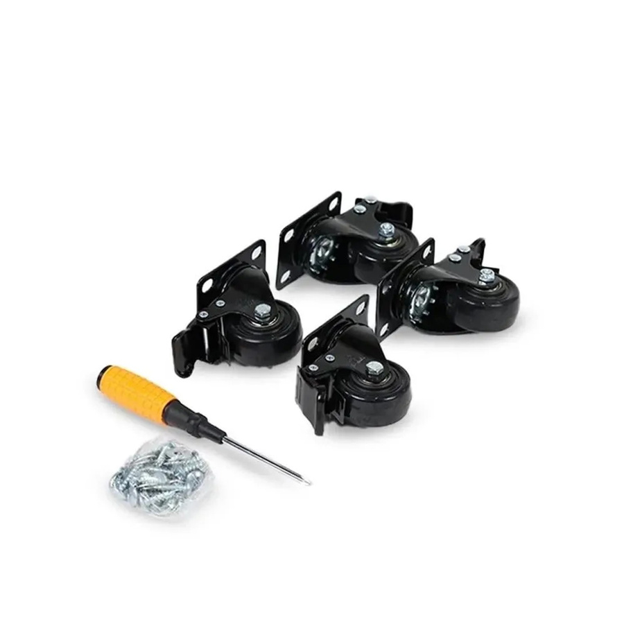 bestTools Werkbank Rollen 50 mm 360 Grad drehbar 4er Set Schwarz - Bild 2
