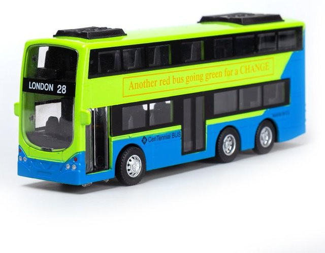 Linyi toy car, Legierungsbusmodell, Rückschlagauto-Modell, Metall, ab 6 Jahre - Bild 1