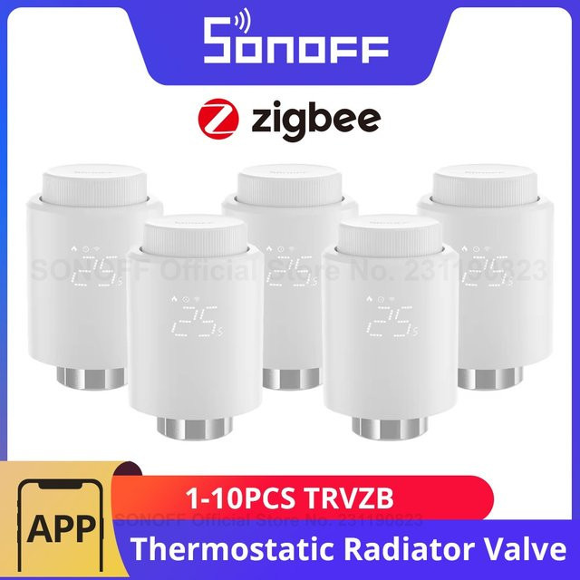 SONOFF TRVZB Zigbee Smart Thermostatventil mit eWeLink App-Steuerung in Weiß - Bild 1