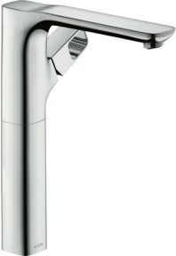 Hansgrohe Axor Urquiola Waschtisch-Einhebelmischer in Edelstahl-Optik Silber mit schwenkbarem Auslauf - Bild 1