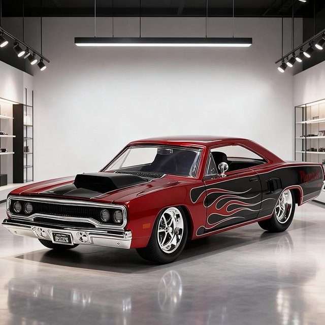 JADA Plymouth Road Runner 1970, Automodell, 1:24, Metall, ab 14 Jahren - Bild 1