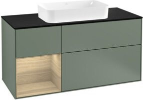 V&B Waschtischunterschrank Finion mit Wandbeleuchtung, Breite: 120 cm, Tiefe: 50,1 cm, Höhe: 50,1 cm, lackiert - Bild 1