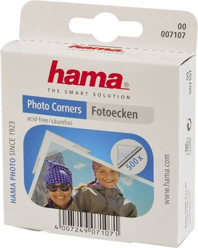 Hama Fotoecken-Spender 00007107 mit 500 Stück in Transparent und Weiß - Bild 1