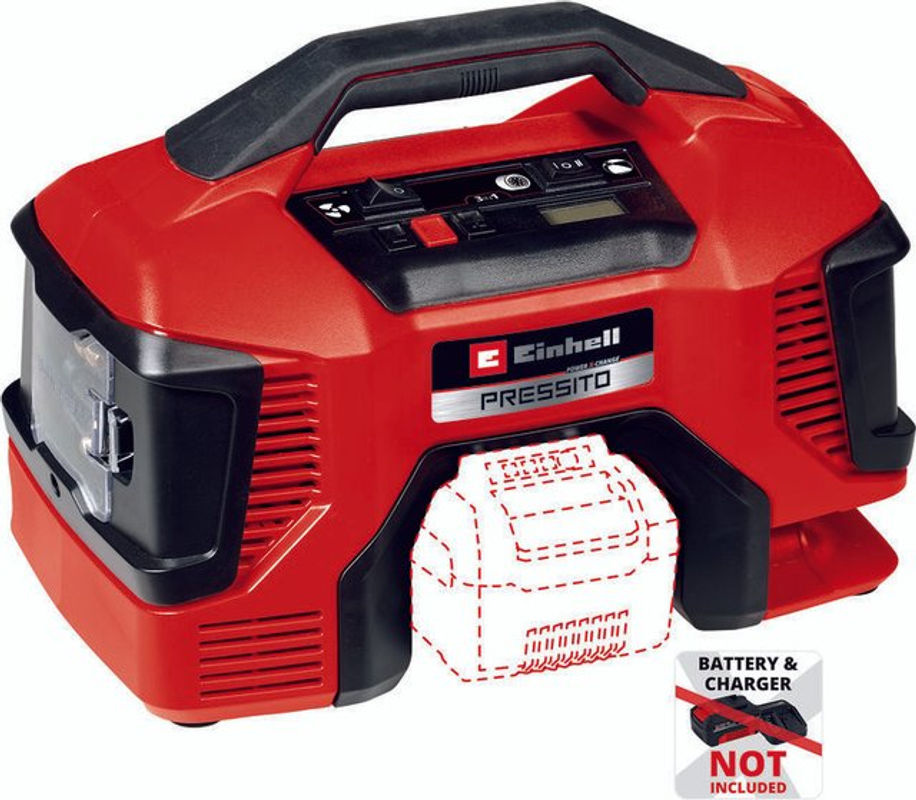 Einhell Akku-Kompressor Pressito 18/21 Power X-Change in Rot/Schwarz - Bild 5
