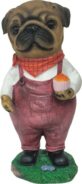Dekofigur Hund aus Polyresin in Mehrfarbig, H x B x T: 19 x 9 x 9 cm - Bild 1