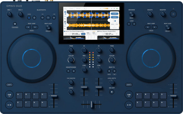 AlphaTheta Omnis-Duo DJ Controller mit Bluetooth in Blau - Bild 1