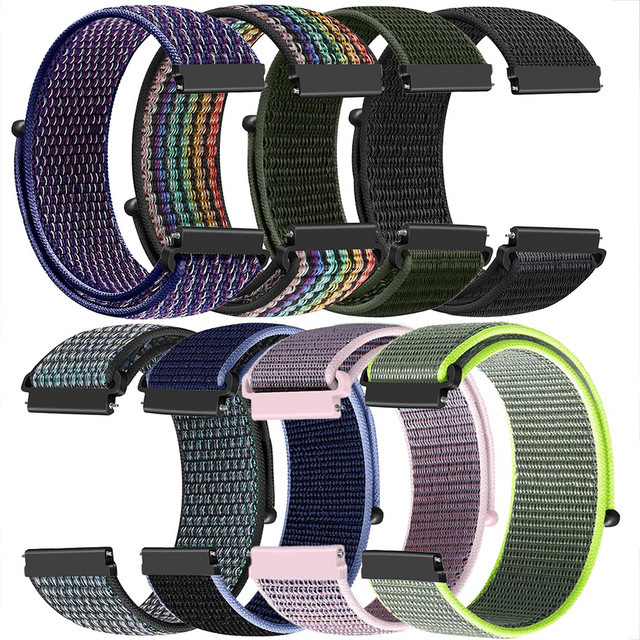Nylon-Schlaufenarmband, Schwarz - Bild 1