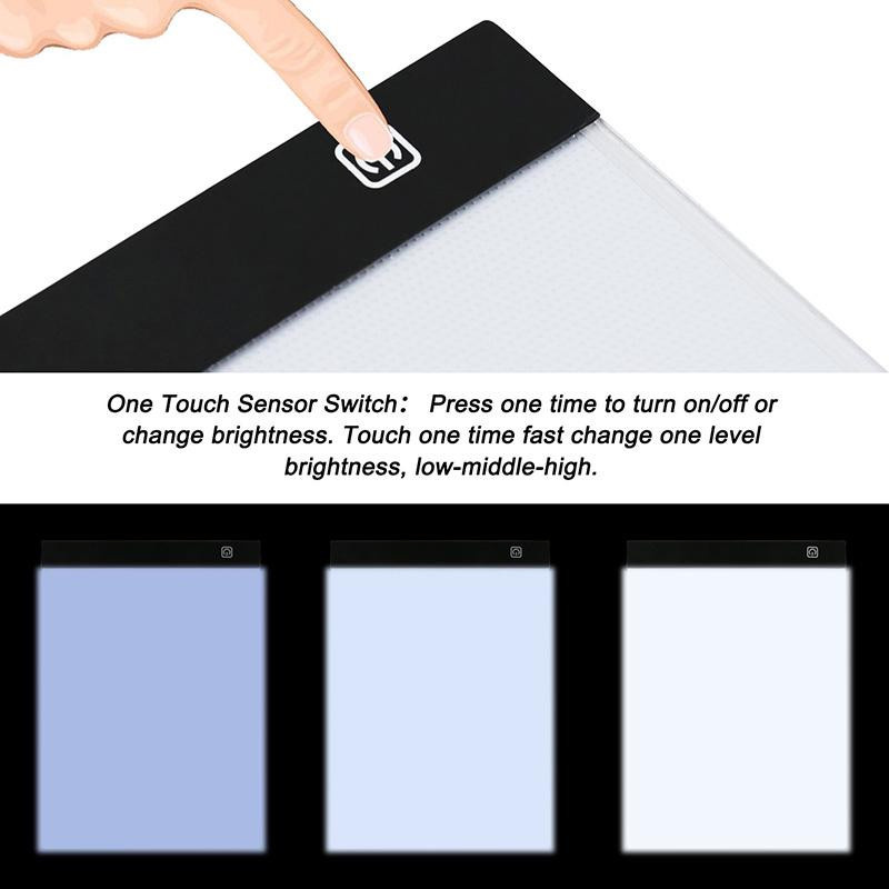 Aetoa LED Lichtpad A4 für 5D Diamantmalerei und Diamantstickerei in Schwarz - Bild 4