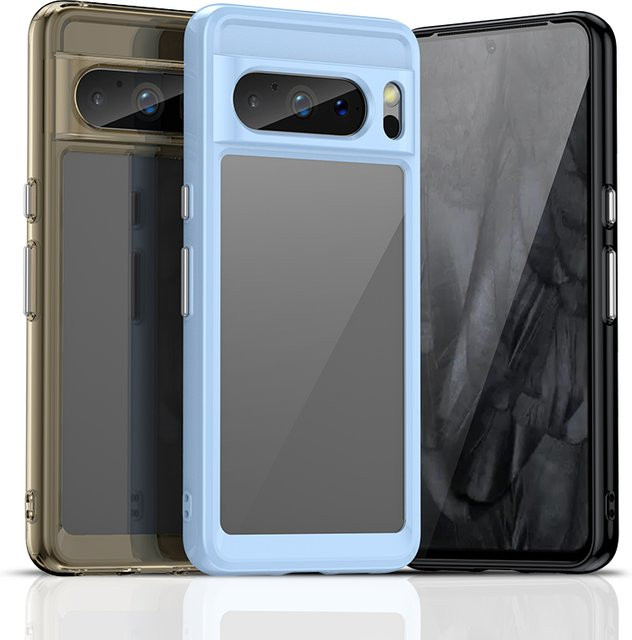 Bunte und stoßfeste Schutzhülle für Google Pixel 8 und Google Pixel 8 Pro in Grau und Multicolour - Bild 1