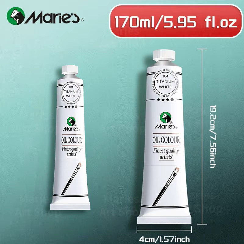 Marie's Ölfarbe Rot, 170 ml Tube für Leinwand, Holz und Keramik - Bild 4