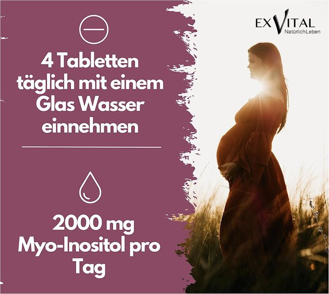 EXVital Inositol Vitamin B8 mit Folsäure, 180 Tabletten - Bild 1
