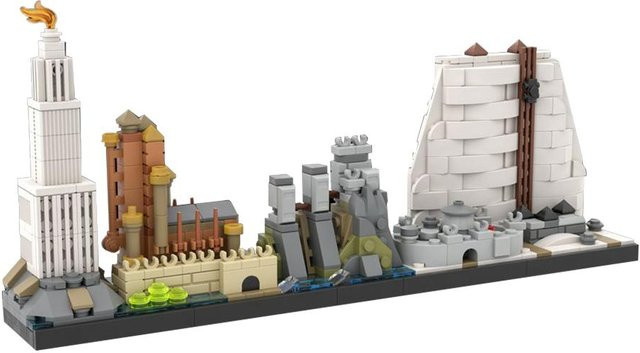 Gobricks Game of Thrones Westeros Skyline Bausteine Stadt ab 14 Jahren - Bild 1