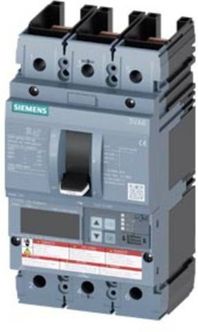 Siemens 3VA6225-7JT31-0AA0 Leistungsschalter in Grau mit einem Einstellbereich von 100 - 250A und einer maximalen Schaltspannung von 600 V/AC - Bild 1