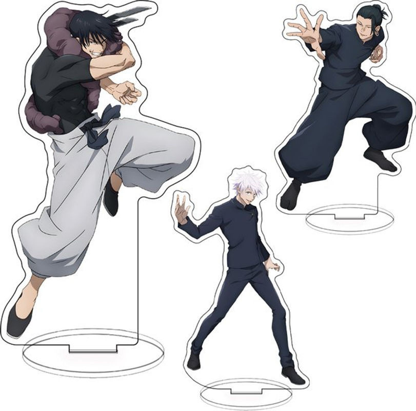 Bandai Jujutsu Kaisen Anime Acrylfiguren und Soundfiguren Set mit Yuji Itadori, Megumi Fushiguro, Satoru Gojo und Nanami Kento, mehrfarbig - Bild 1