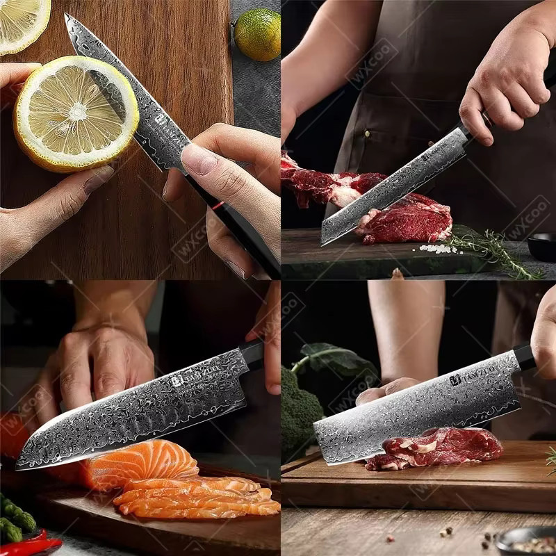 WXCOO Damaszener-Messer Professionelles Ausbeinmesser mit Box - Bild 3