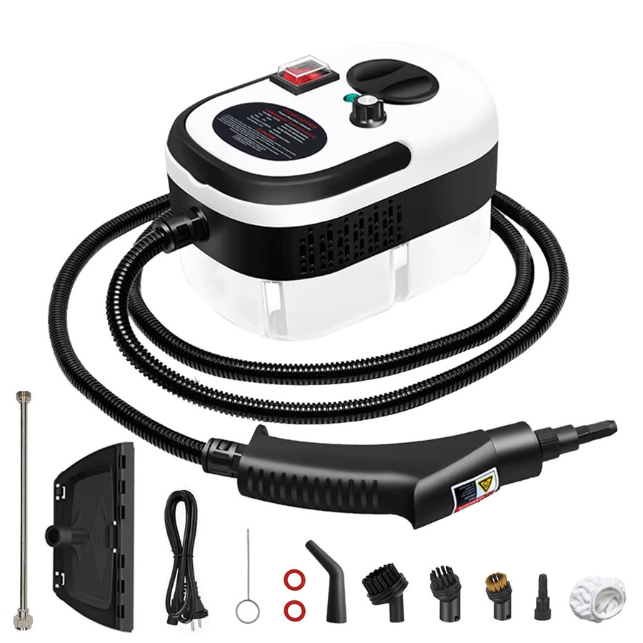 Podofo Handdampfreiniger 2500W in Weiß mit 1,2 l Wassertank, 6 einstellbare Dampfstufen und 11 Zubehörteilen für die Tiefenreinigung von Auto und Haushalt - Bild 9