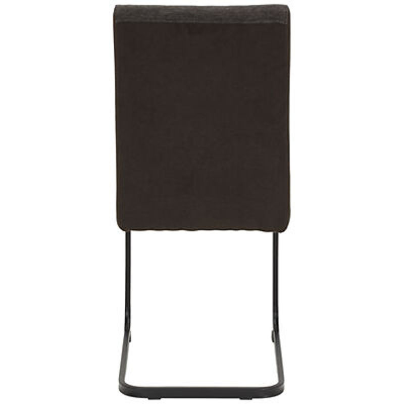 2er Set Stühle Hela in Braun aus Webstoff mit Metallgestell B/H/T: 43 x 92 x 52 cm - Bild 2