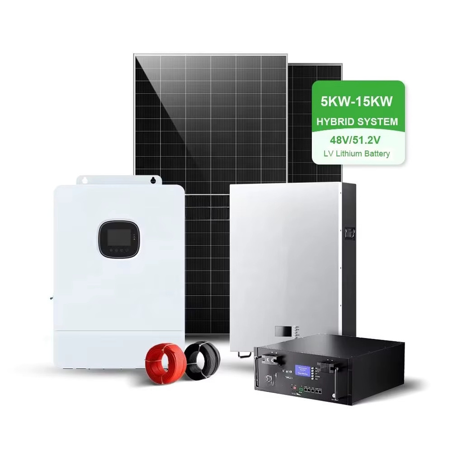 All-in-One Hybrid Solarpanelsystem mit Lifepo4 Lithiumbatterie für dein Dachsystem in Weiß - Bild 1
