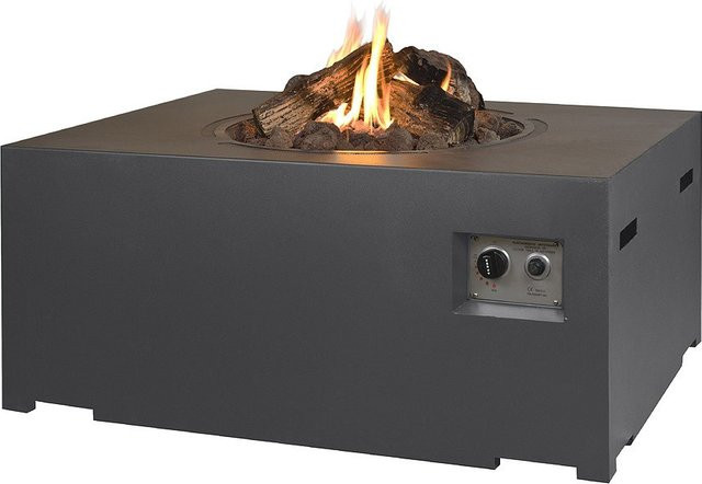 Mania Happy Cocooning Feuertisch rechteckig large grau B/H/T: 114 x 87 x 53 cm - Bild 1