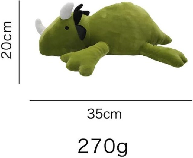 Yiran Health & Beauty Dinosaurier, Gewichtete Plüschpuppe, Grün - Bild 1
