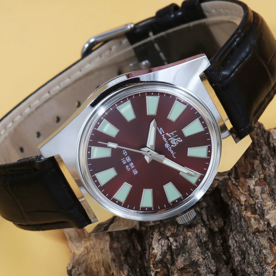 HEIMDALLR Armbanduhr, Handaufzug, Schwarz, Silber, Leder, Herren - Bild 3