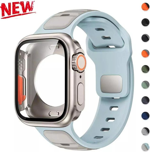 FancyWrist Silikonarmband + Hülle für Apple Watch, Unisex - Bild 1