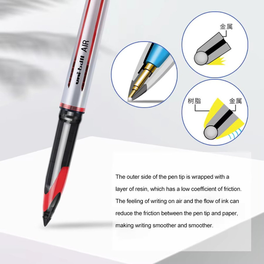 Uniball Gelstift AIR Straight Liquid Signature Pen UBA-188 Schwarz 0,5 mm oder 0,7 mm - Bild 3