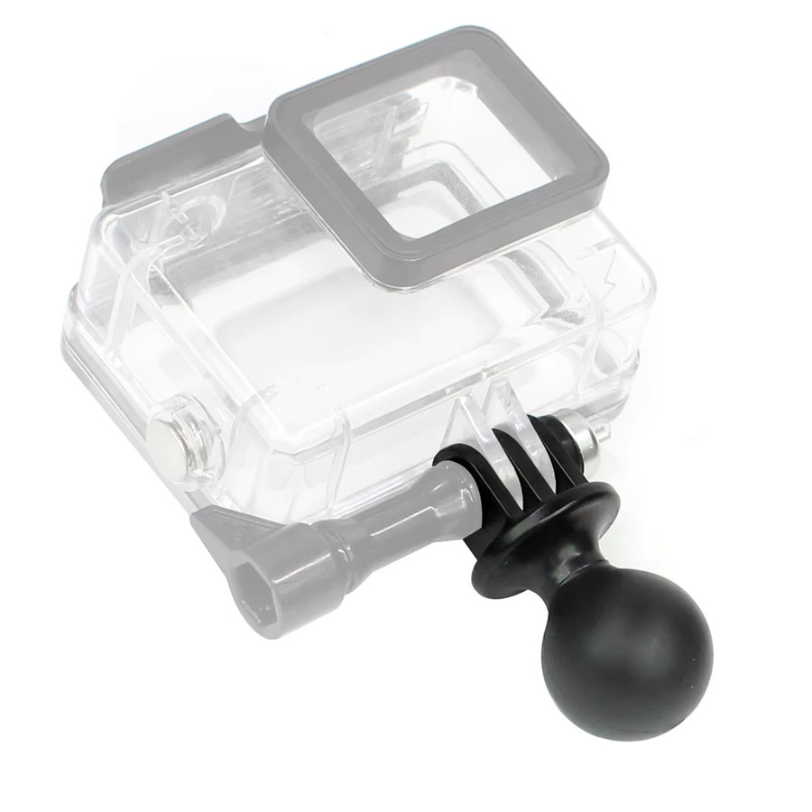 Kugelkopf Adapter Halterung aus Kunststoff mit 25mm Durchmesser für GoPro 13, GoPro 12, Insta360 X4 und OSMO zur Befestigung an Fahrrad, Handy oder GPS - Bild 4