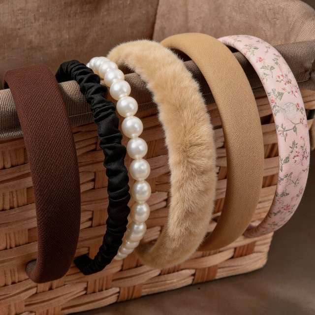 Yanrong Multi-Style-Stirnbänder, 1 Set, Damen, breiter Rand - Bild 1