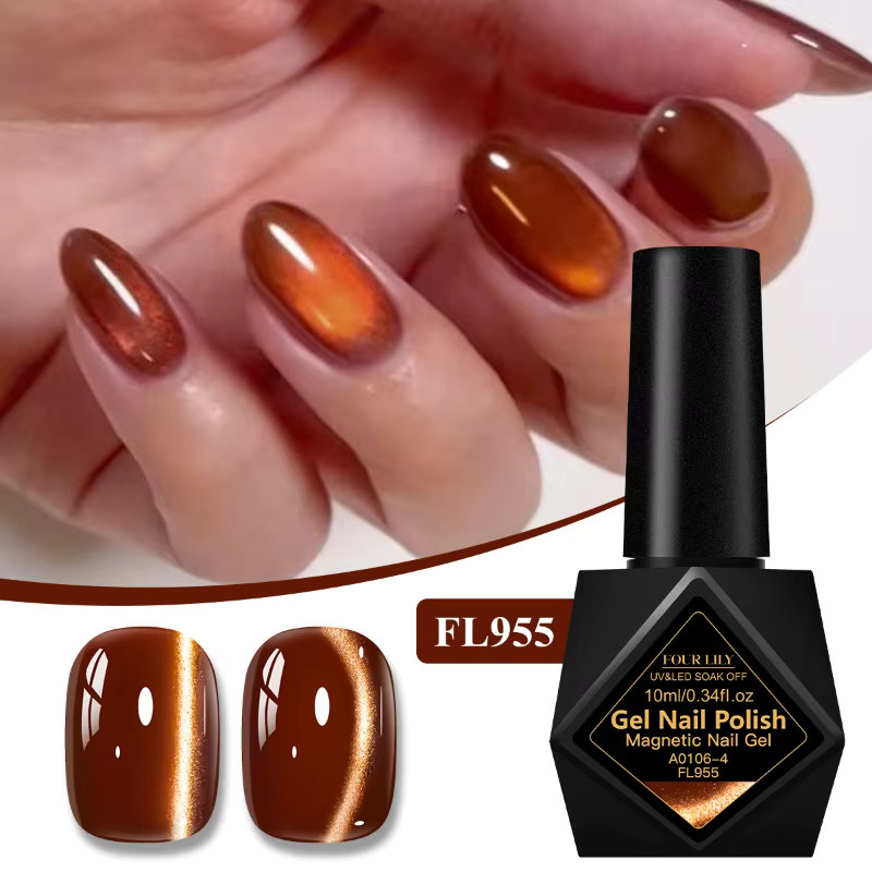 Four Lily Mondlicht Katze Magnetischer Gel Nagellack, 10 ml, Schimmernd - Bild 2