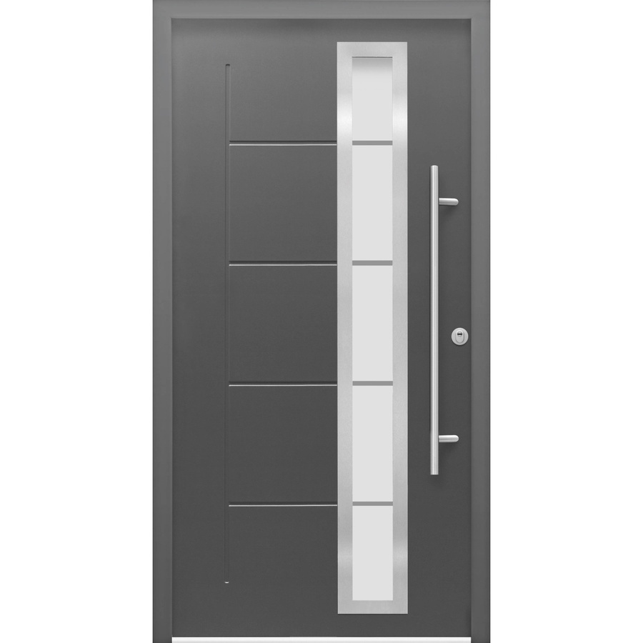 Splendoor Sicherheits-Haustür ThermoSpace Prime Paris RC2 in Anthrazit mit Glaseinsatz, B/T/H: 100 x 7,0 x 210 cm, Anschlag Rechts - Bild 2