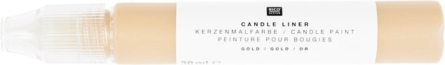 Rico Design Candle Liner Kerzenmalfarbe Gold 30 ml - Bild 1
