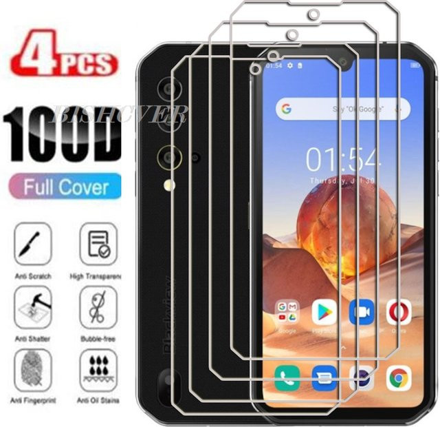 4er-Pack Blackview Screen Protector aus gehärtetem Glas für BV9900 Pro, BV9900E und BV9900, transparent, 5,84 Zoll - Bild 1