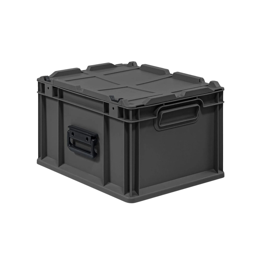 PROREGAL Eurobox Nextgen Transportbox Schwarz, H x B x T: 23,5 x 30 x 40 cm, 20 Liter - Bild 2